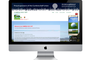 Promotioanl Website for Cumbria Golf App
